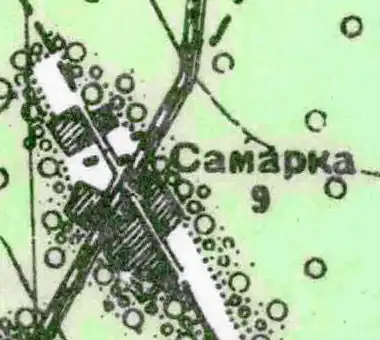 План деревни Южная Самарка. 1939 год