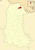 Расположение муниципалитета на карте провинции