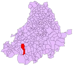 Расположение муниципалитета на карте провинции
