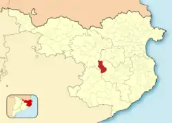 Расположение муниципалитета на карте провинции