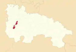 Расположение муниципалитета на карте провинции