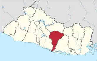 Сан-Висенте на карте