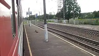 Платформы, вид на запад