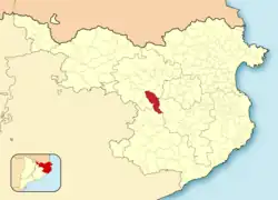 Расположение муниципалитета на карте провинции