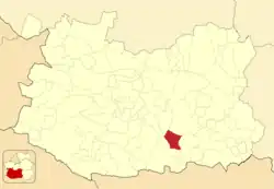 Расположение муниципалитета на карте провинции