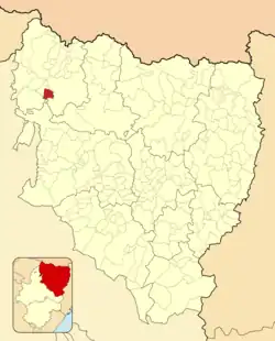 Расположение муниципалитета на карте провинции