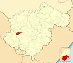 Расположение муниципалитета на карте провинции