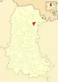 Расположение муниципалитета на карте провинции