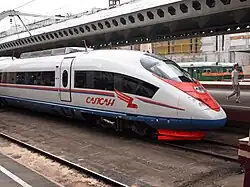 Скоростной поезд «Сапсан».