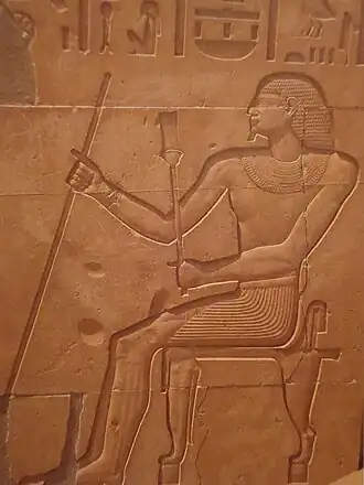 Изображение Саренпута из его гробницы в Куббет эль-Хава. XX век до н. э.