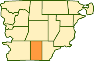 Департамент Сармьенто на карте