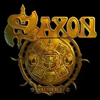 Обложка альбома Saxon «Sacrifice» (2013)