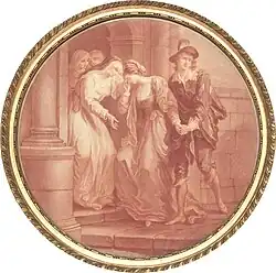 Прощание Абеляра и Элоизы. 1780По оригиналу Ангелики Кауфман