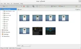 Скриншот программы gThumb