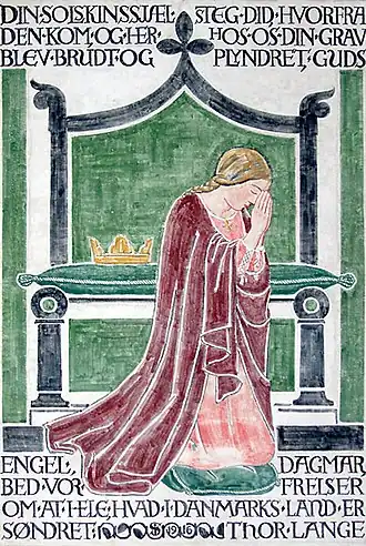 Памятная табличка королевы Дагмары