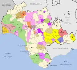 Карта Королевства Севилья (1750-1754).