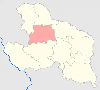 Седлецкий уезд на карте