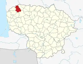 Седаский район на карте