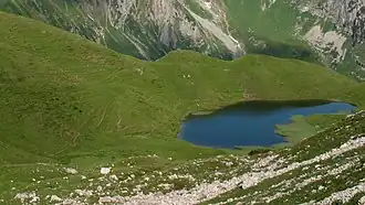 Вид на озеро Хохальпзе летом 2009 года.