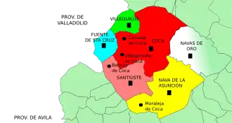 Кока на карте