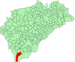 Расположение муниципалитета на карте провинции