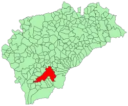 Расположение муниципалитета на карте провинции