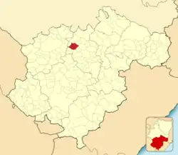 Расположение муниципалитета на карте провинции