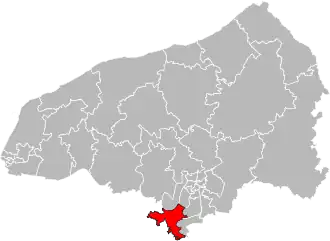 Кантон на карте департамента Приморская Сена