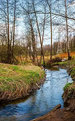 Отрезок долины Серебрянки между Лебедянской и бывшей Просянской плотинами