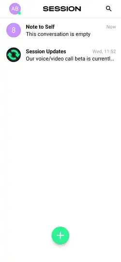 Скриншот программы Session