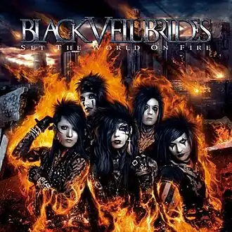 Обложка альбома Black Veil Brides «Set the World on Fire» (2011)