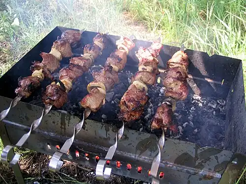 Шашлык на мангале