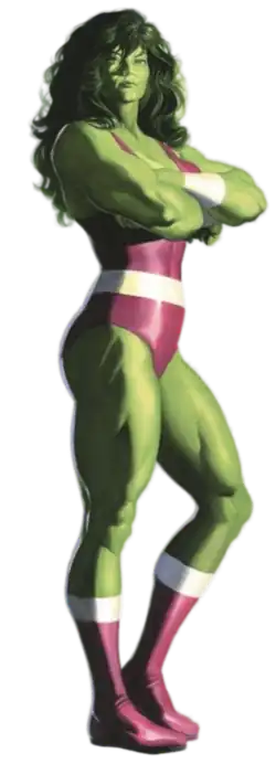 Женщина-Халк на варианте обложки комикса Immortal She-Hulk #1 (сентябрь 2020).Художник — Алекс Росс.