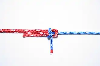 Правильно завязанный шкотовый узел