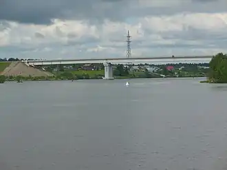 Вид на мост с восточной стороны
Мост
Мост на карте Кирилловского района