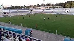 Стадион во время футбольного матча