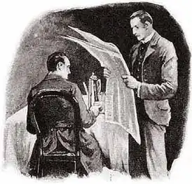 Уотсон читает плохие новости Холмсу