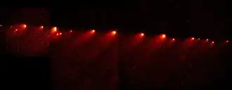 Комета Шумейкеров — Леви 9,распавшаяся на цепочку фрагментов