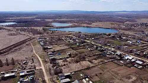 Ульянин пруд и озеро Никино (на дальнем плане)