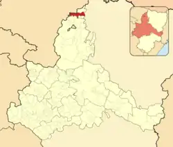 Расположение муниципалитета на карте провинции