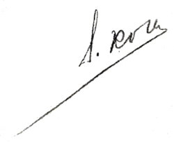 Изображение автографа