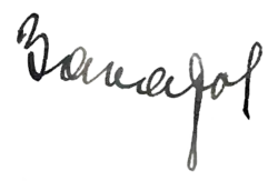 Изображение автографа