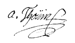 Изображение автографа