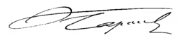 Изображение автографа