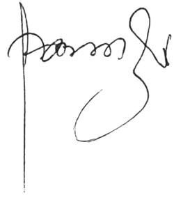 Изображение автографа