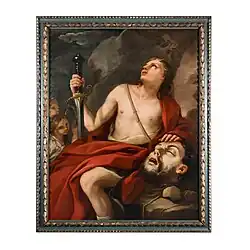 Давид с головой Голиафа. Холст, масло