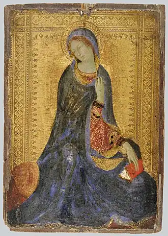 Симоне Мартини. Мадонна из сцены «Благовещение».