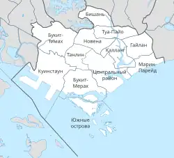 Центральный регион на карте