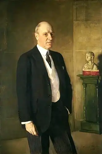 Портрет Джозефа Эрли Уайденера работы Освальда Берли (1928 год)