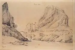 Систерон. 1851. Тонированная бумага, карандаш, сепия, белила